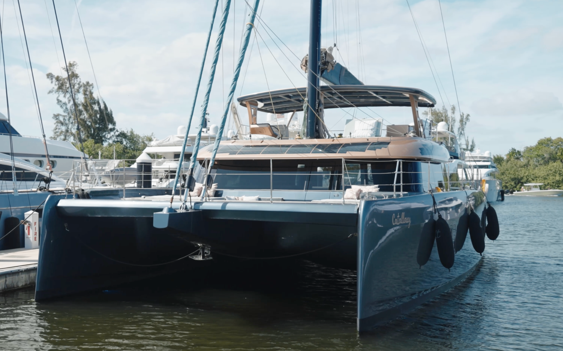 CATALLAXY dockside bow profile