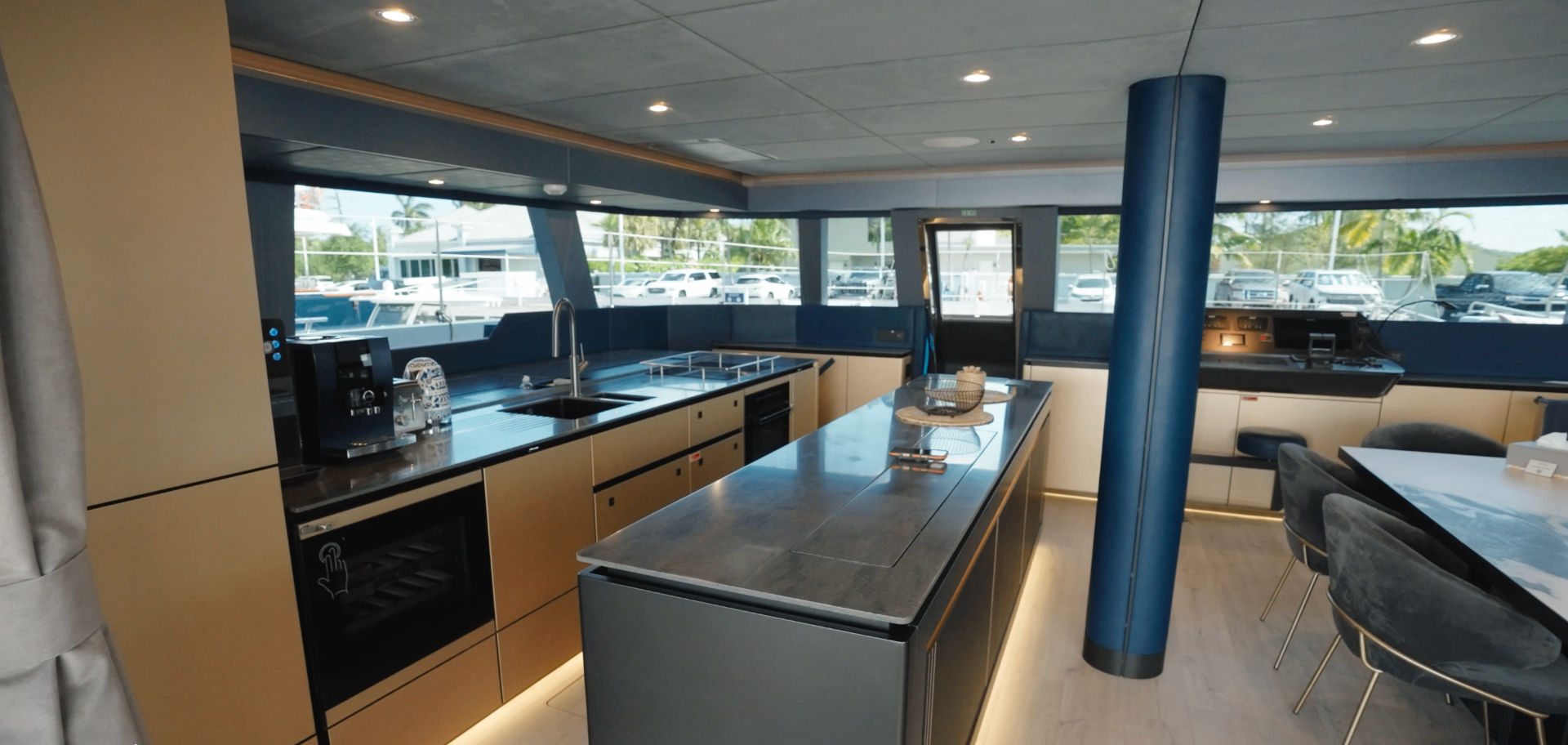 CATALLAXY galley island and main appliances