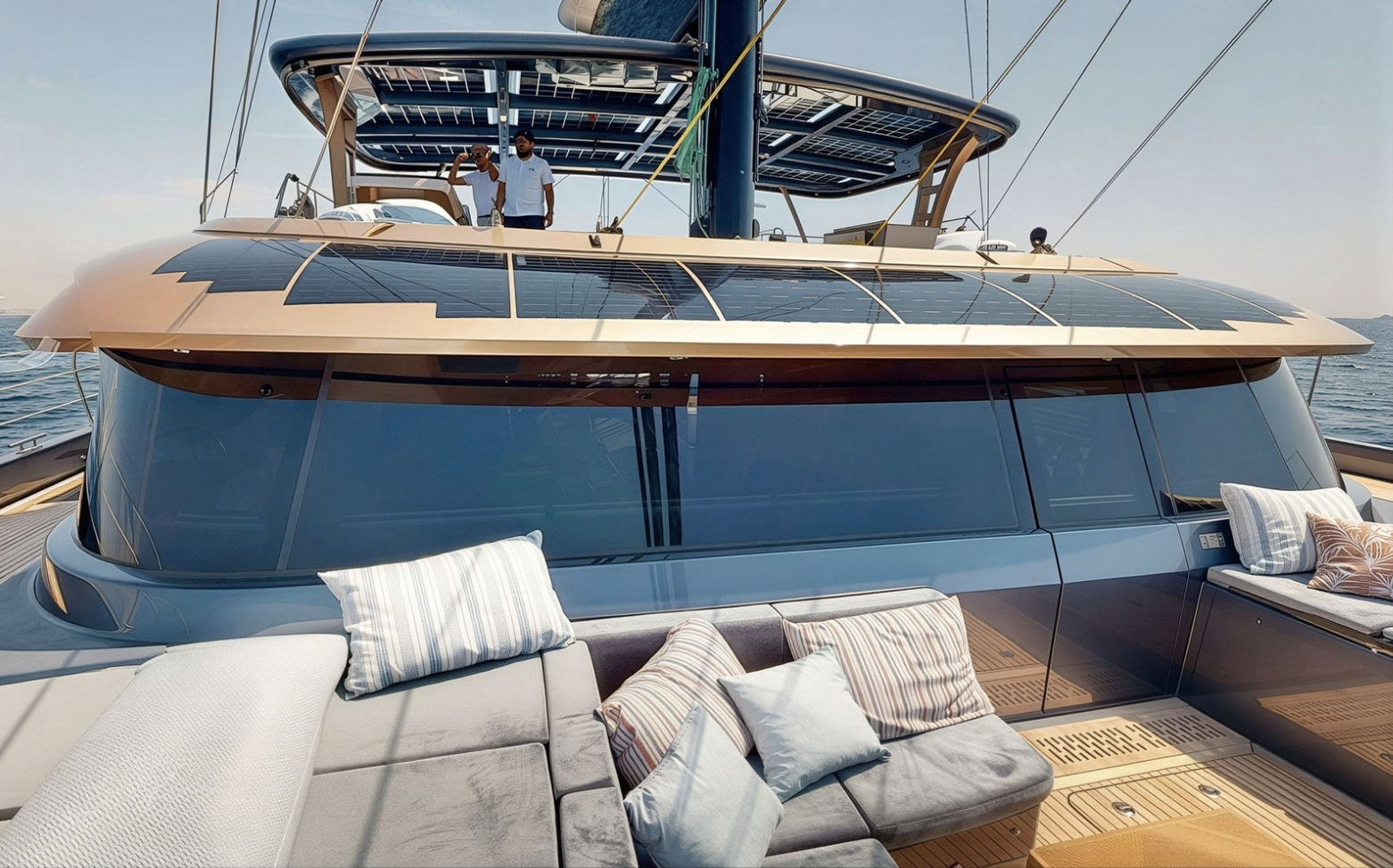 CATALLAXY solar panel lounge area